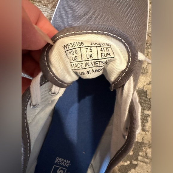 Keds dream foam Gray White Sneakers Size 10 - Picture 4 of 4